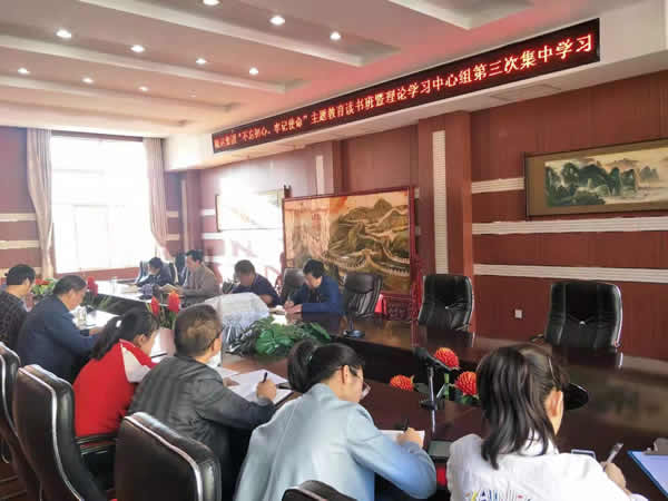 隴運(yùn)集團(tuán)公司召開“不忘初心、牢記使命”主題教育讀書班暨理論學(xué)習(xí)中心組第三次、第四次集中學(xué)習(xí)會(huì)議