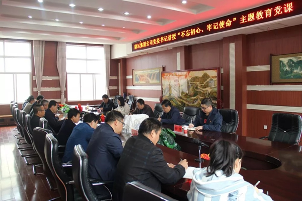 隴運(yùn)集團(tuán)公司召開(kāi)“不忘初心、牢記使命”主題教育專題黨課